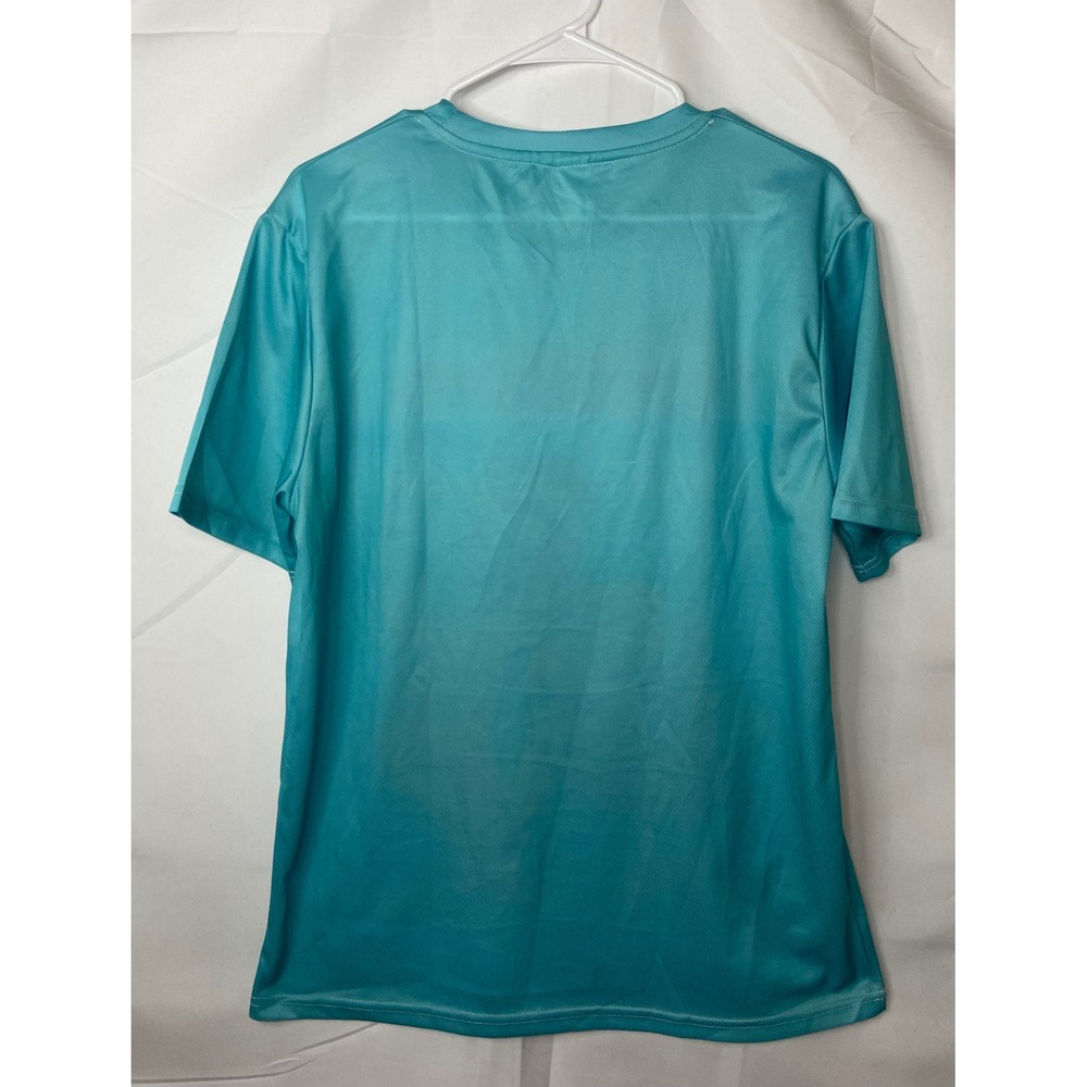 The‎ Flintstones Fred & Barney Graphic T-Shirt Adult Medium Teal Cartoon Tee - Picture 2 of 8